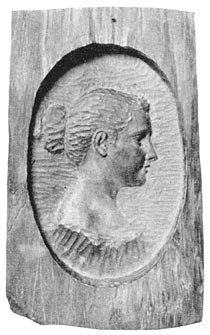 Carved Portrait of Josephine Bracken Carved Portrait of Josephine Bracken