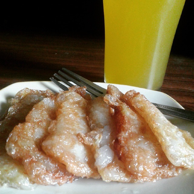 Tikoy Slices, Cooked