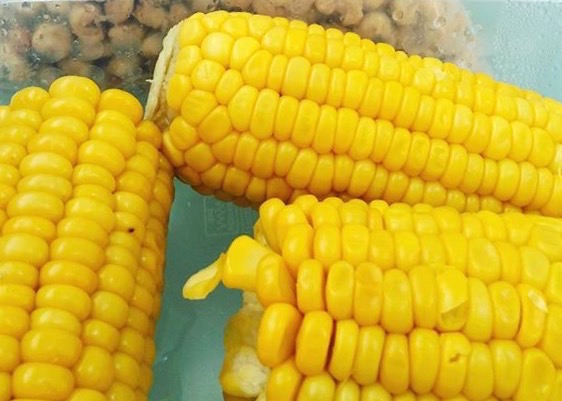 Nilagang Matamis na Mais