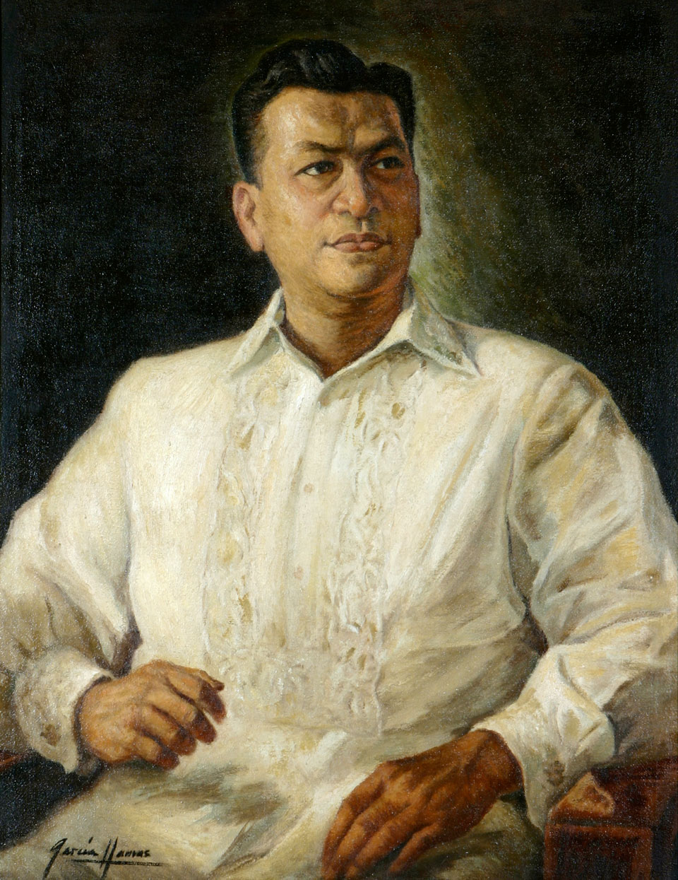 President Magsaysay in Barong Tagalog