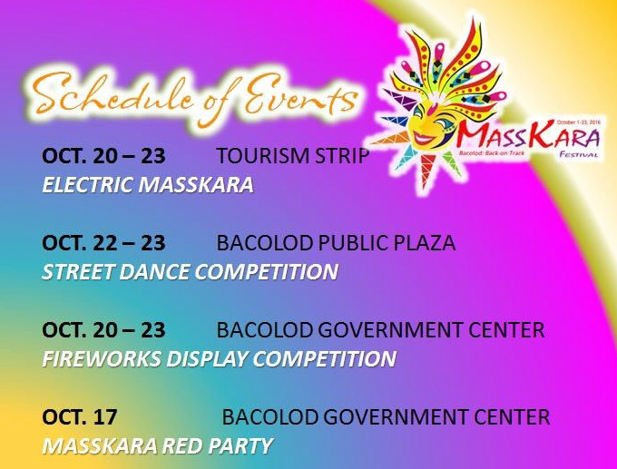 Masskara Schedule