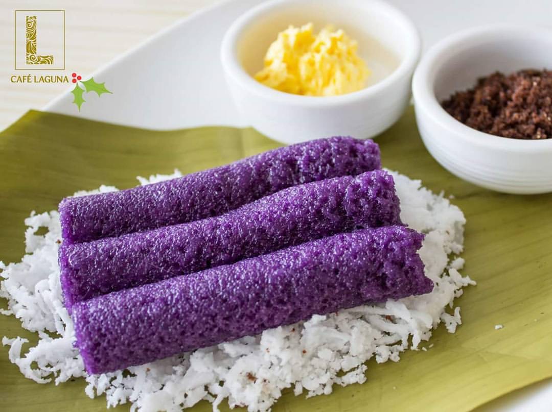 Puto Bumbong on Coconut