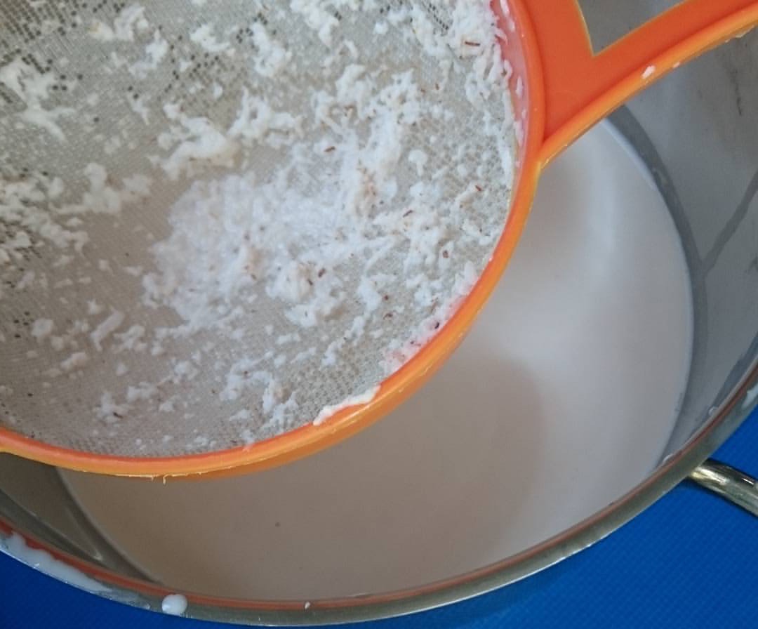 first pressing of coconut milk