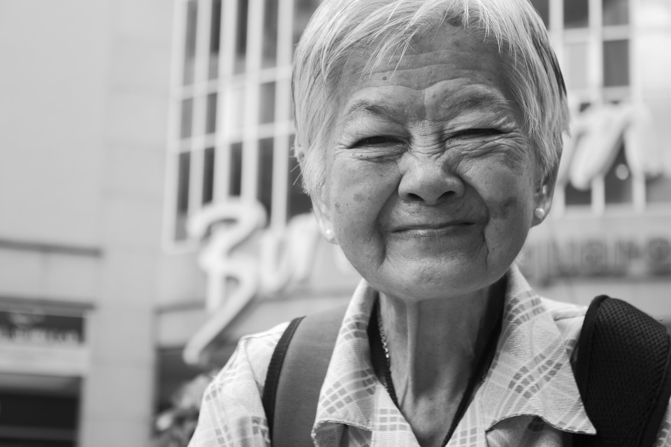MOTHER Asian grandmother