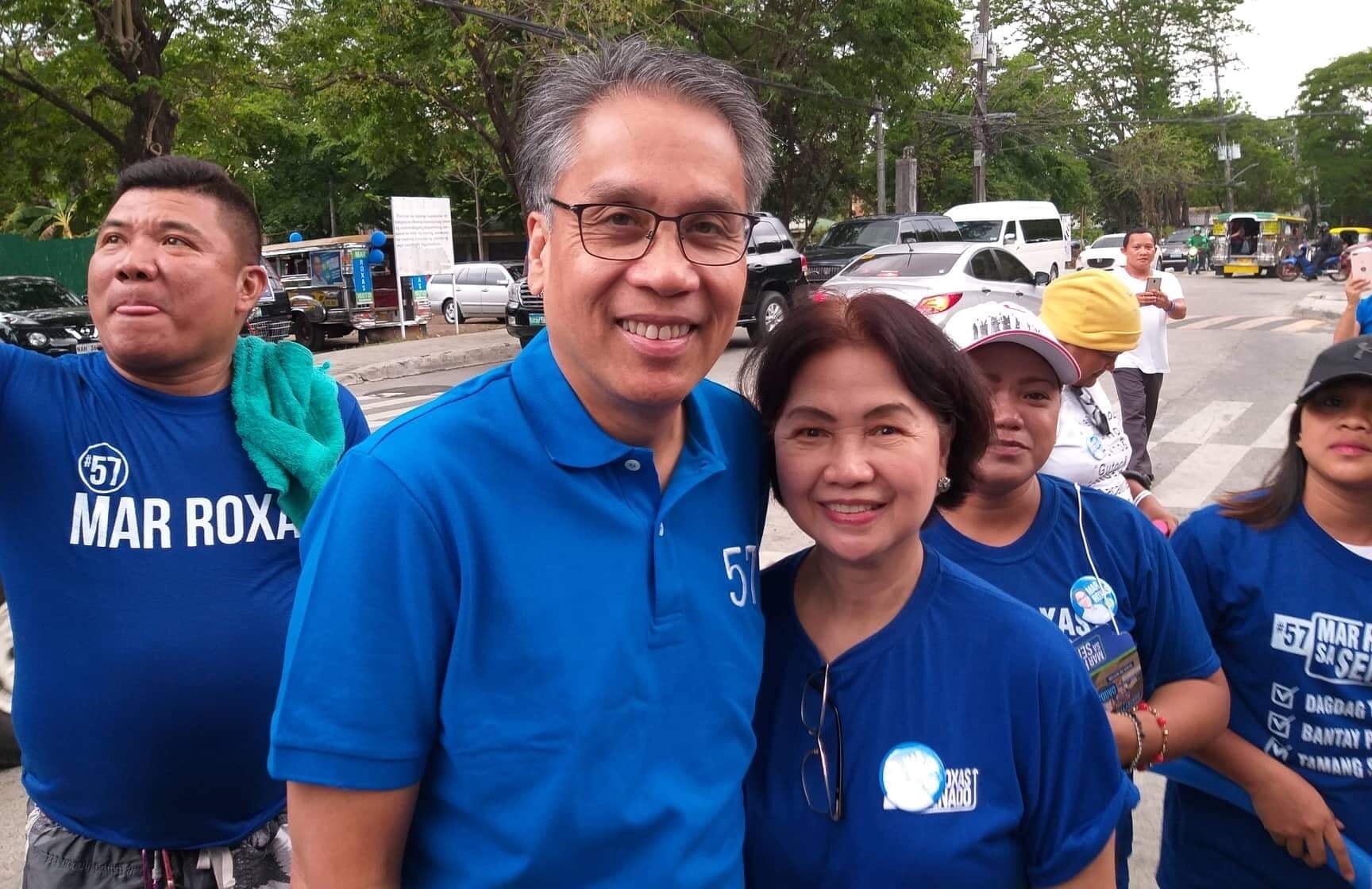 Nerisa del Rio with Mar Roxas