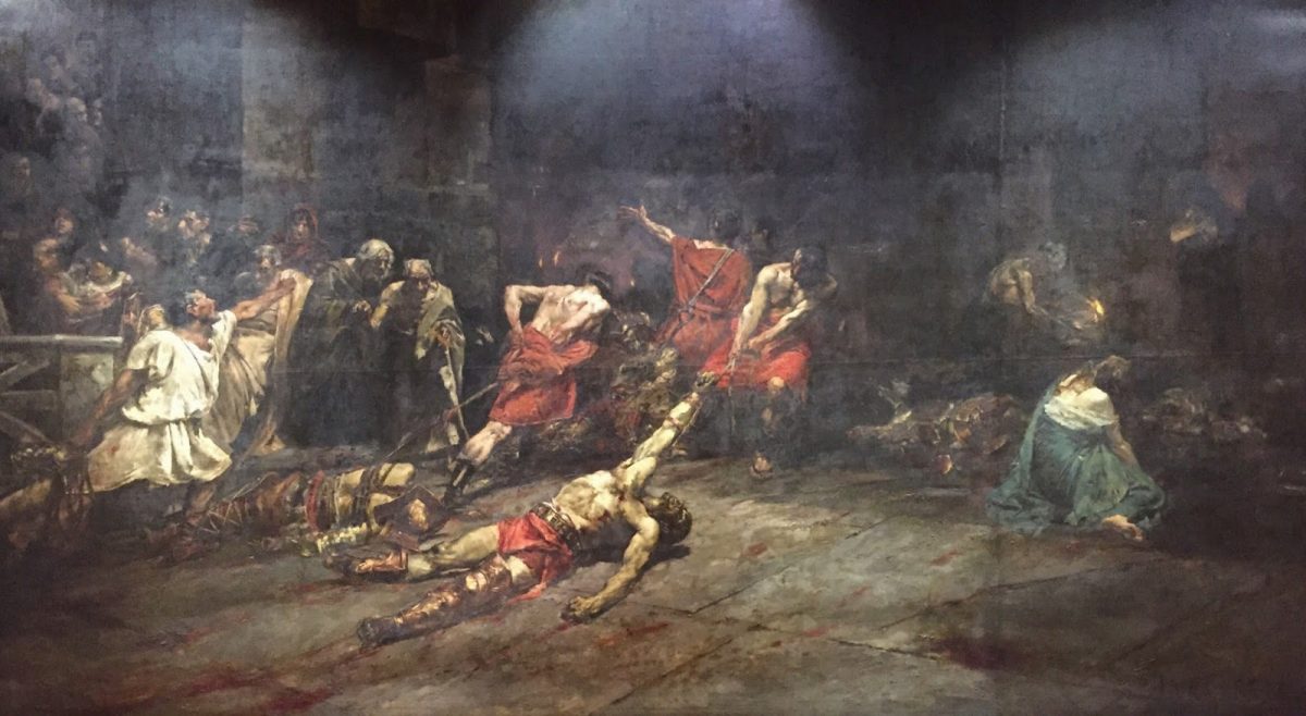 Spoliarium painting by Filipino artist Juan Luna