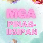 Notebook with Tagalog words
