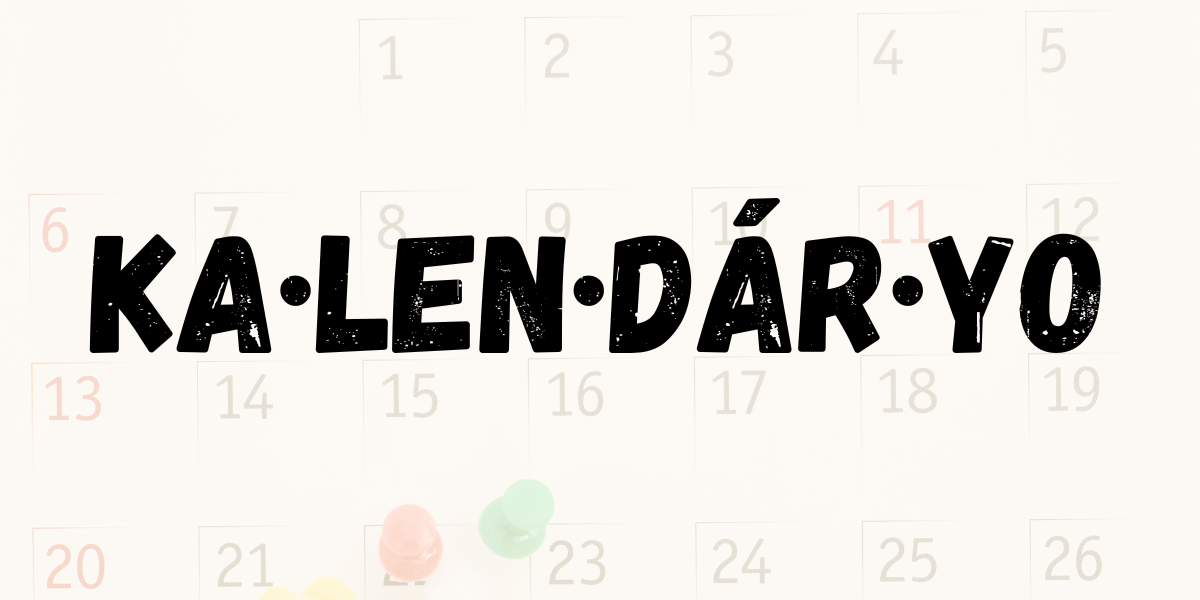 Tagalog calendar