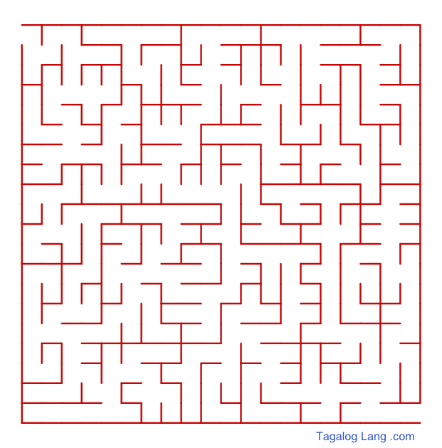 halimbawa ng simpleng maze