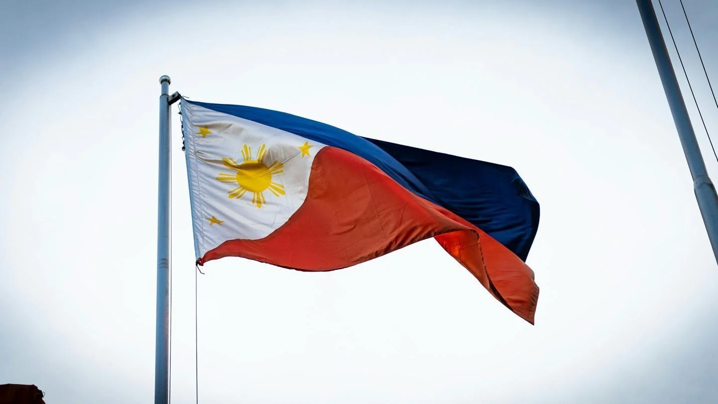 Philippine Flag waving